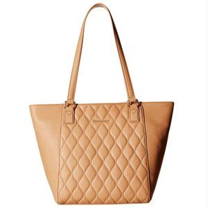 Vera Bradley Quilted Leather Ella Tote Bag | Sycamore Nude